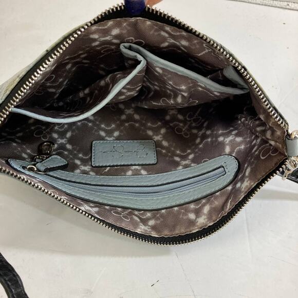 Snake print crossbody bag, Jessica Simpson, faux python leather detachable strap - Picture 6 of 7